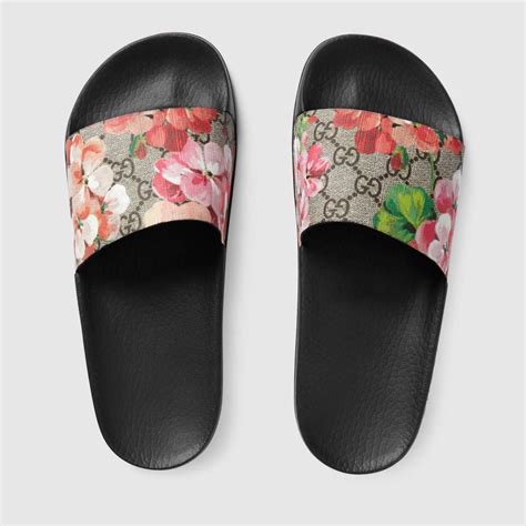 gucci bloom slides men& 39|gucci slides women floral.